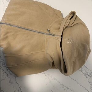 lululemon Tan Full‑Zip Hoodie